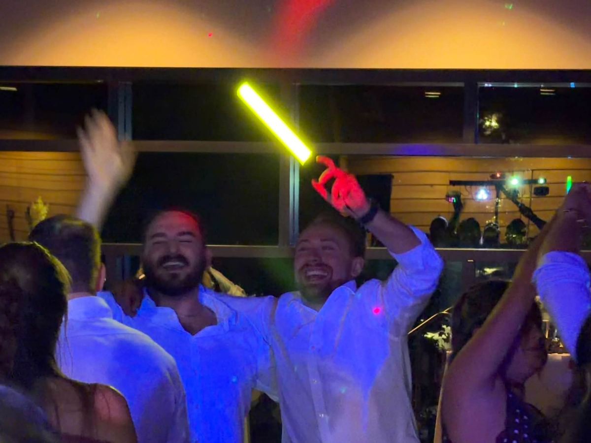 Guests singing along