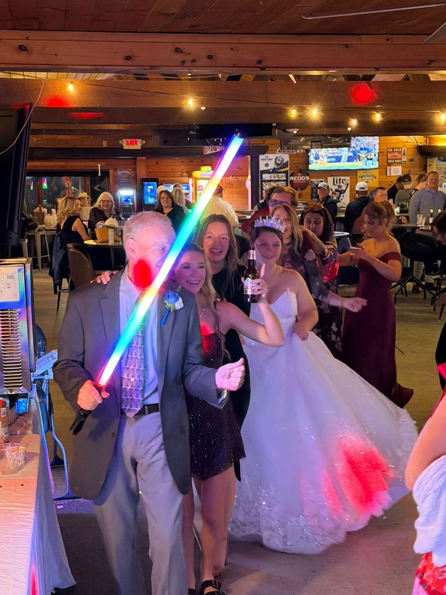 Guests dancing